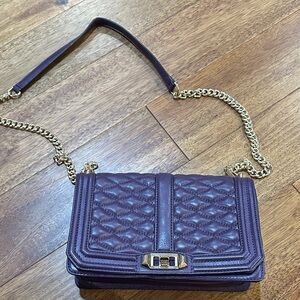 Rebecca Minkoff Plum Quilted Crossbody Bag